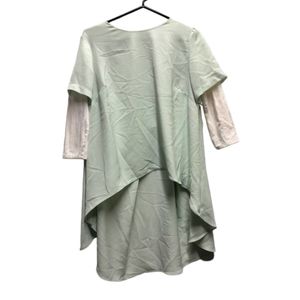 Philosophy hi lo hemline poly top M